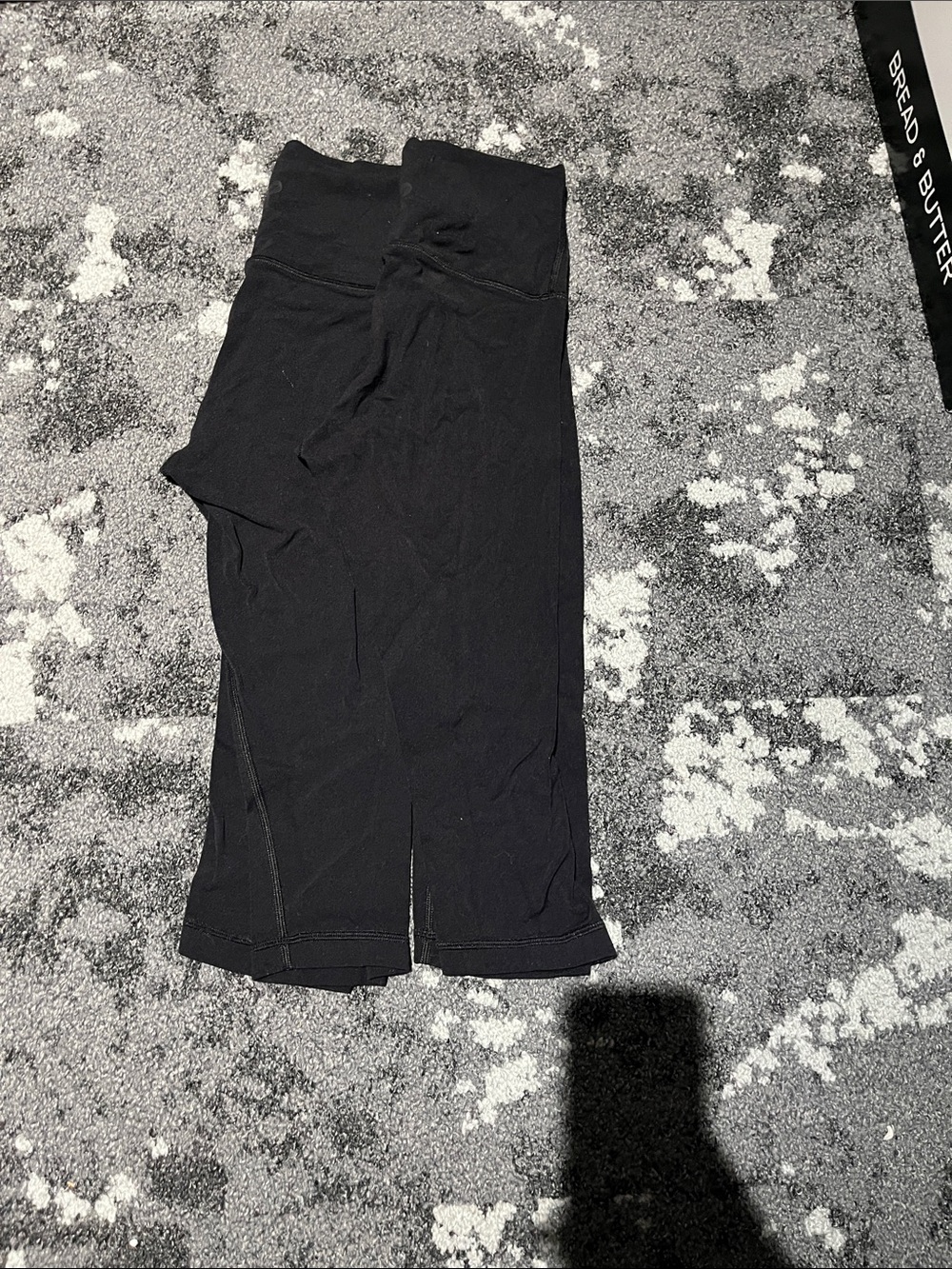 TNA Black High-Waist cropped Leggings